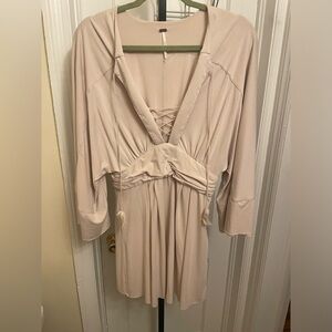 Free People|| Boho Corset Style Mini Dress, Renaissance, Size 6 Soft as butter